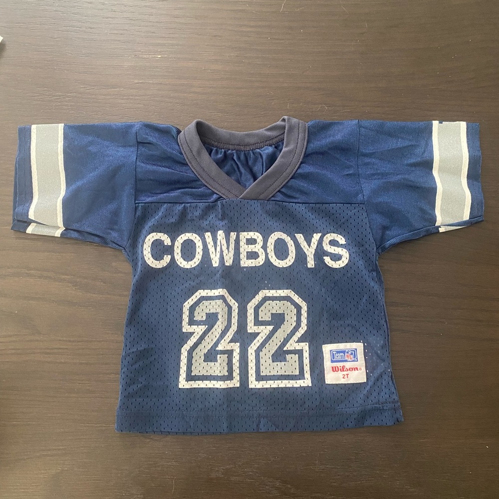 Emmitt Smith Dallas Cowboys NFL Vintage Wilson Toddler Jersey Size 2T